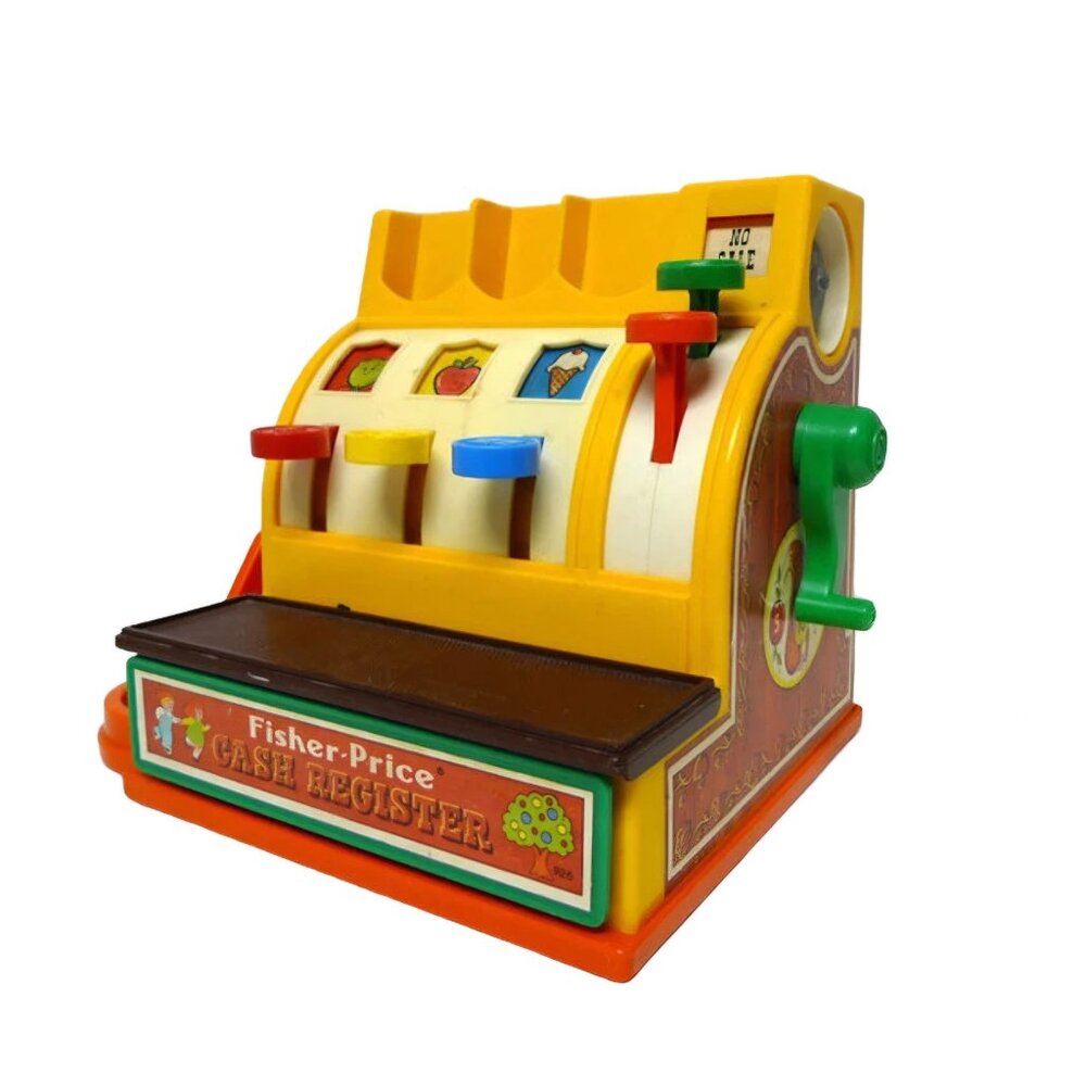 VTG 1974 Fisher Price toy cash register #926